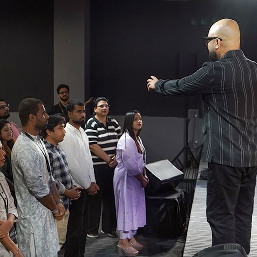 Church worship service