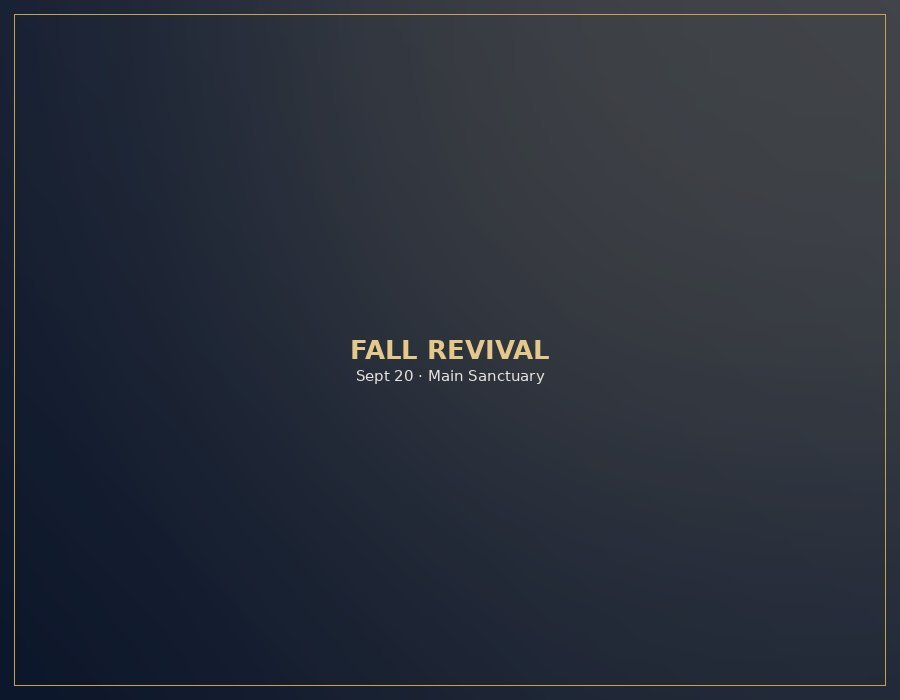 Kingdom Awakening Fall Revival