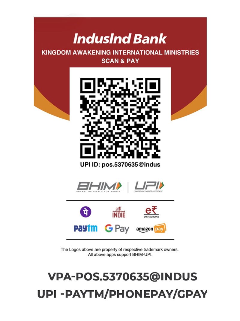Kingdom Awakening International Ministries UPI QR Code